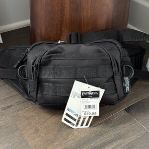 EastWest Tactical Belt Bag,4 zip compartments,adjustable strap,mesh side pockets